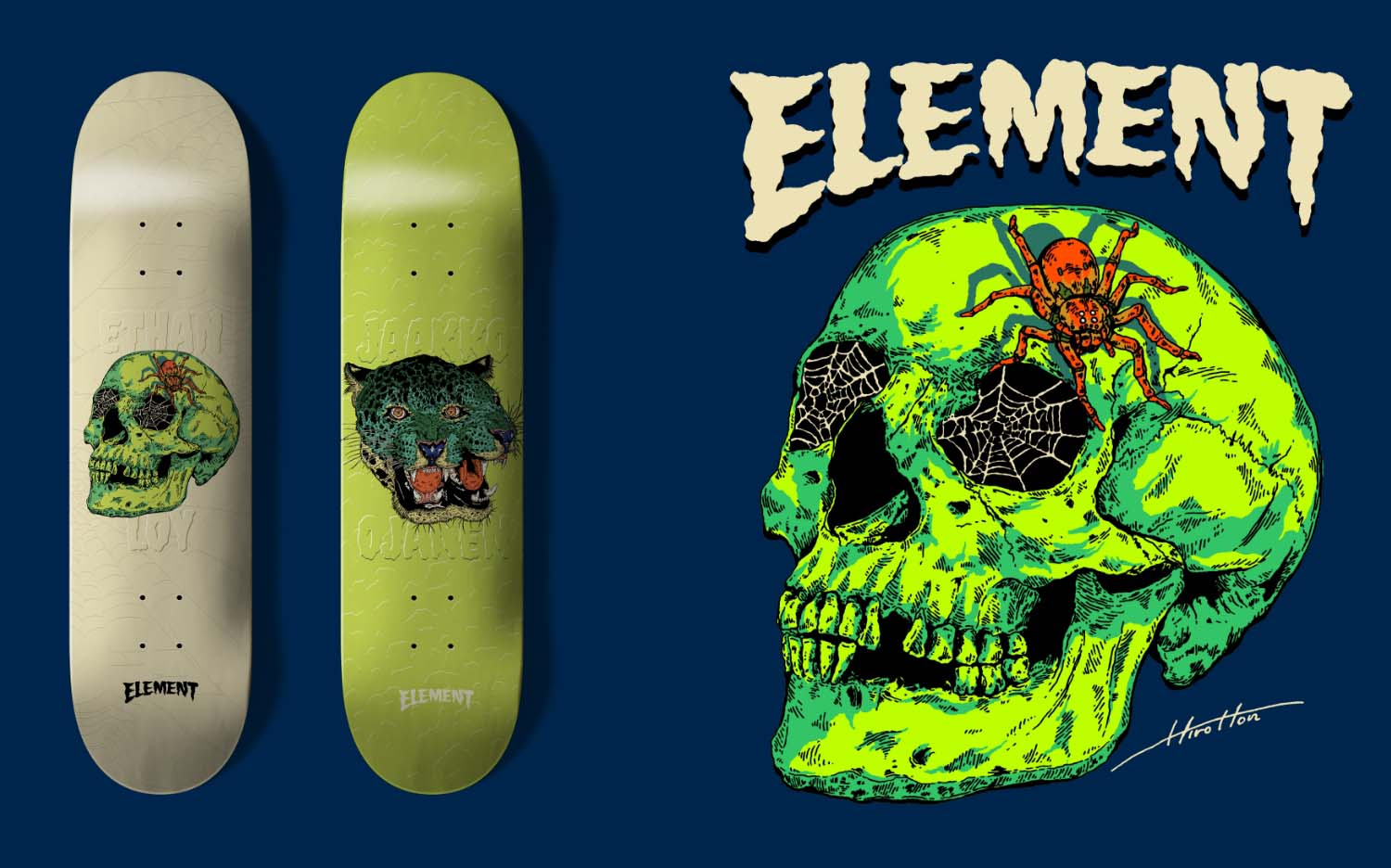 スケートボード ELEMENT X HIROTTON Mark Appleyard model ELEMENT X HIROTTON Mark Appleyard model